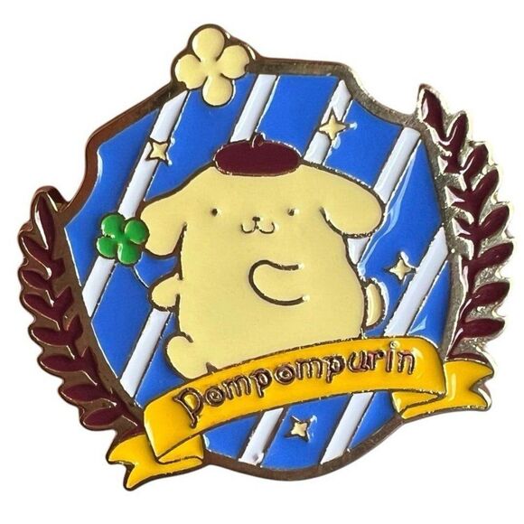 Pompompurin Academia Badge Enamel Pin - Picture 3 of 7